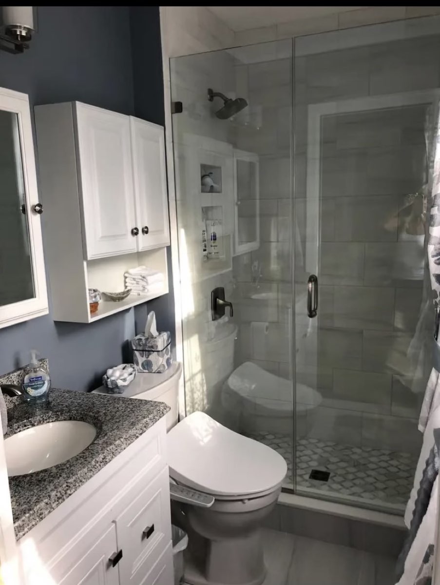 Bathroom remodel detail