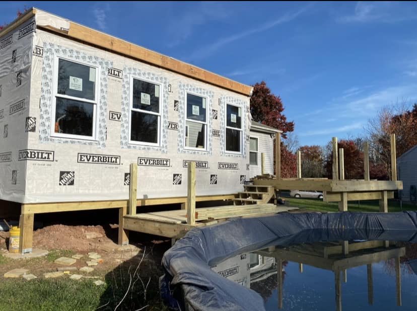 Deck remodel in progress